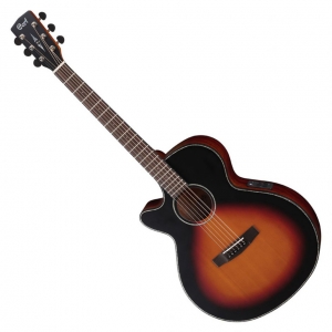Cort akusztikus gitár elektronikával, balkezes, matt sunburst Cort akusztikus gitár elektronikával, balkezes, matt sunburst