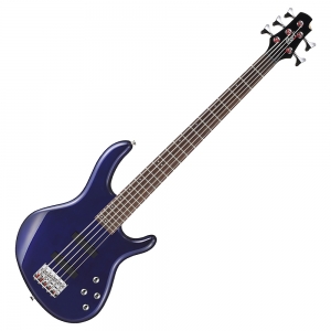Cort elektromos basszusgitár, 5 húros, Aktív, kék
