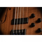 Cort elektromos basszusgitár fretless, Fishman piezo, fekete burst