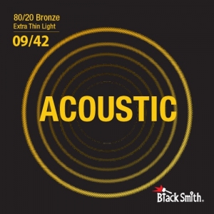 BlackSmith Acoustic Bronze, Extra Thin Light 09-42 húr