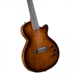 Cort elektro-klasszikus gitár Fishman elektronikával, prémium tokkal, Tobacco Sunburst