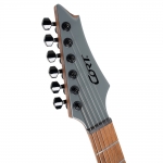 Cort elektromos gitár, multi-scale, tokkal, Tactical Grey - 2025 február után