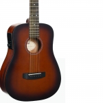 Cort akusztikus gitár HyVibe H2 elektronikával, matt barna burst - elérhető 2025 augusztus után