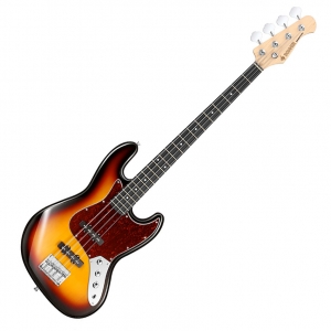 Donner elektromos jazz basszusgitár, sunburst
