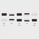 Cort elektromos gitár, fej nélküli multi-scale, matt áttetsző fekete