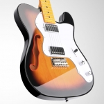 Donner elektromos jazz thinline gitár, sunburst