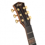 Cort akusztikus gitár, oldalsó hanglyukakkal, Fishman elektronikával, félkemény tokkal, Tobacco Sunburst