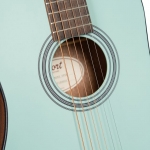Cort akusztikus mini gitár, mentazöld, tokkal - elérhető 2026 júliusa után