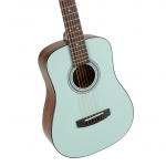 Cort akusztikus mini gitár, mentazöld, tokkal - elérhető 2026 júliusa után