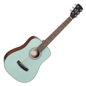 Cort akusztikus mini gitár, mentazöld, tokkal - elérhető 2026 júliusa után