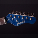 Magneto elektromos gitár, áttetsző kék